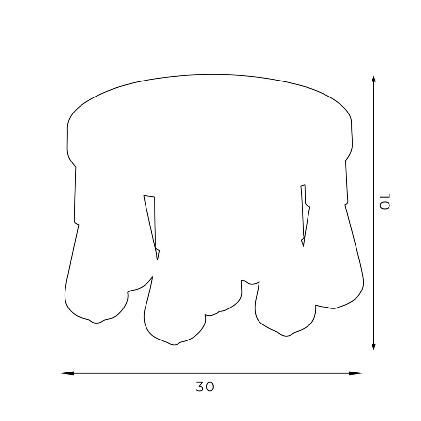 Kohdevalo FILO 7xE27/60W/230V musta