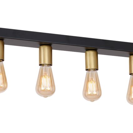 Kohdevalo FILO 7xE27/60W/230V musta/kulta