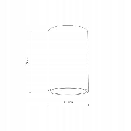 Kohdevalo FLARE 1xGU10/10W/230V 10 cm valkoinen