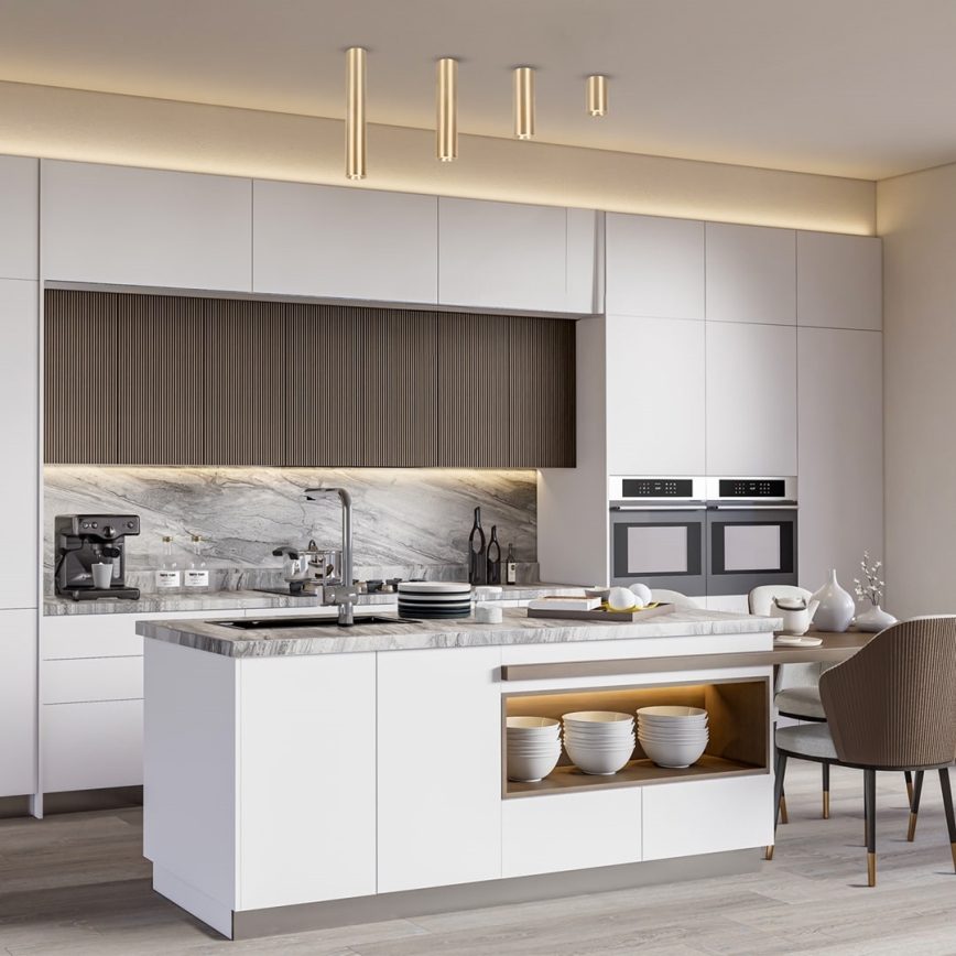 Kohdevalo GENESIS 1xGU10/8W/230V 10 cm kulta