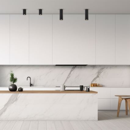 Kohdevalo GENESIS 1xGU10/8W/230V 10 cm musta