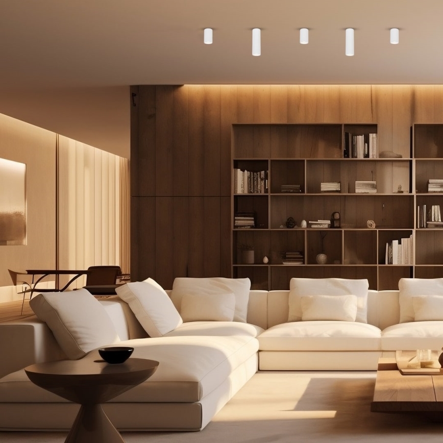 Kohdevalo GENESIS 1xGU10/8W/230V 10 cm valkoinen