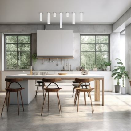 Kohdevalo GENESIS 1xGU10/8W/230V 10 cm valkoinen