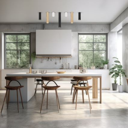 Kohdevalo GENESIS 1xGU10/8W/230V 20 cm musta