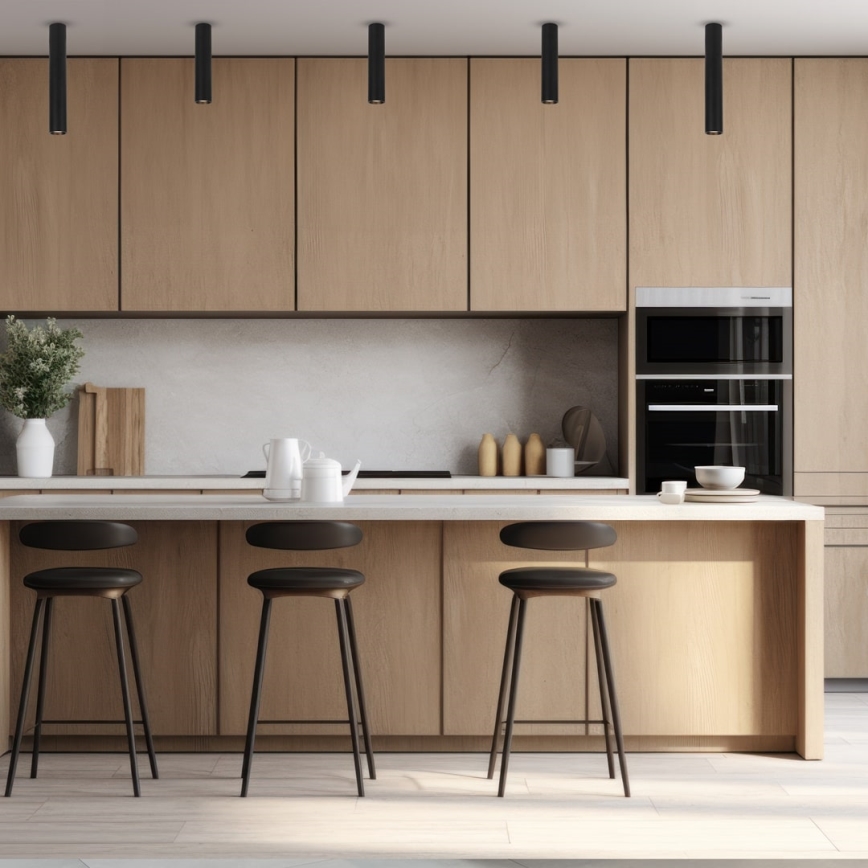 Kohdevalo GENESIS 1xGU10/8W/230V 30 cm musta