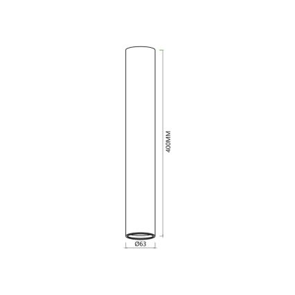 Kohdevalo GENESIS 1xGU10/8W/230V 40 cm kulta