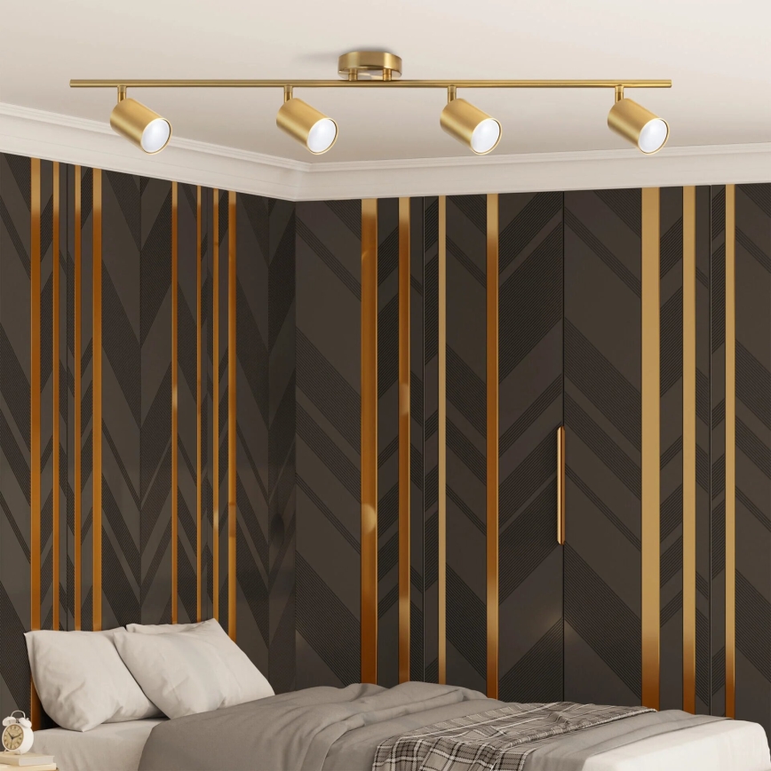 Kohdevalo GOLDI 4xGU10/10W/230V kulta