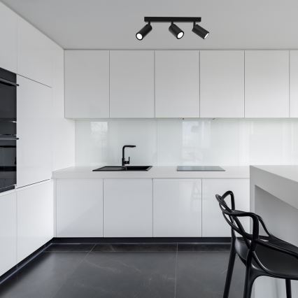 Kohdevalo HUDSON 3xGU10/8W/230V musta