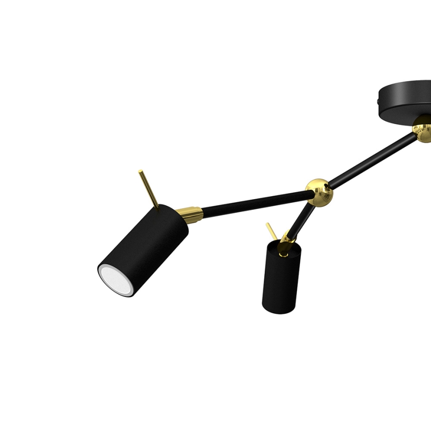 Kohdevalo IRIS 3xGU10/MR11/40W/230V musta/kulta