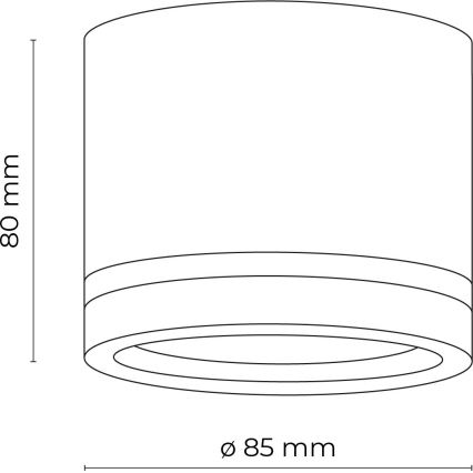 Kohdevalo JET 1xGX53/11W/230V musta