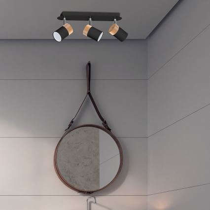 Kohdevalo JOKER BLACK WOOD 3xGU10/8W/230V