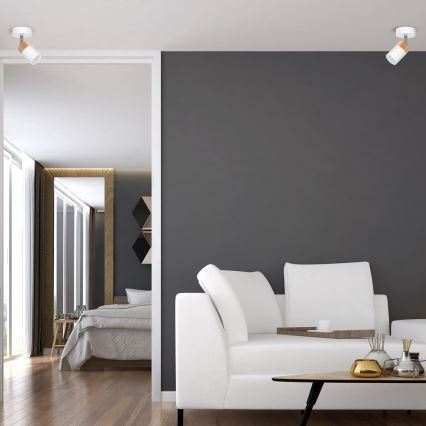 Kohdevalo JOKER WHITE WOOD 1xGU10/8W/230V