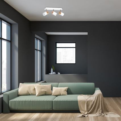 Kohdevalo JOKER WHITE WOOD 3xGU10/8W/230V