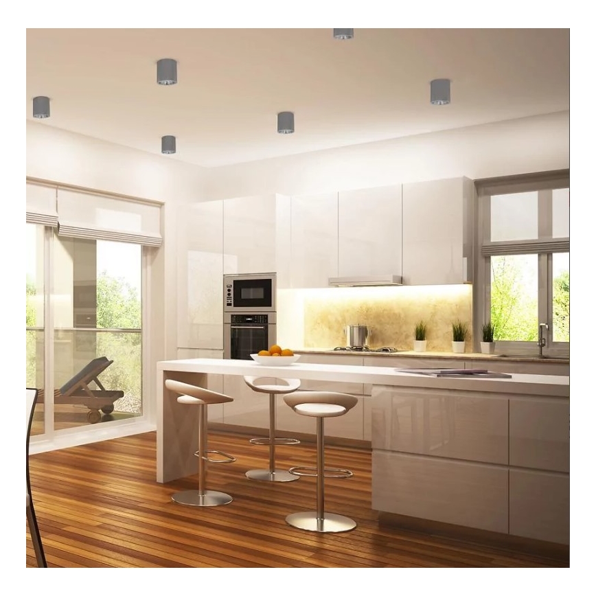 Kohdevalo JUPITER 1xE27/20W/230V halkaisija 13 cm harmaa