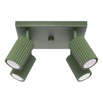 Kohdevalo KARBON 4xGU10/10W/230V vihreä