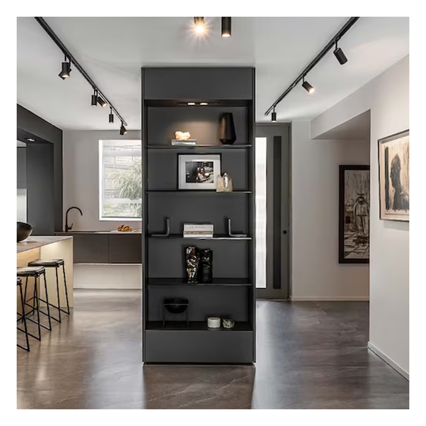 Kohdevalo kiskojärjestelmään 8xGU10/25W/230V 4 m musta