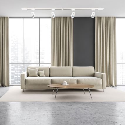 Kohdevalo kiskojärjestelmään KUKKA 1xGU10/8W/230V valkoinen