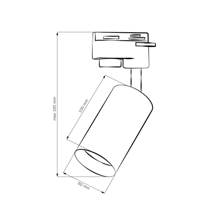 Kohdevalo kiskojärjestelmään MARIBEL 1xGU10/10W/230V kulta
