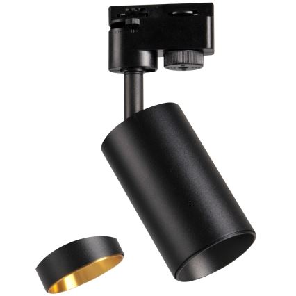 Kohdevalo kiskojärjestelmään MARIBEL 3xGU10/10W/230V +1 m kisko systeemi musta