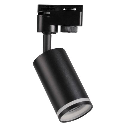 Kohdevalo kiskojärjestelmään PARIISI 3xGU10/10W/230V + 1 m kisko systeemi musta