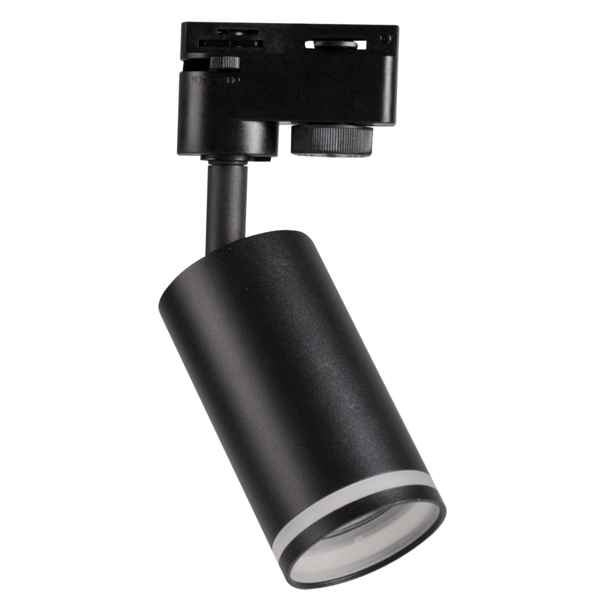 Kohdevalo kiskojärjestelmään PARIISI 3xGU10/10W/230V + 1 m kisko systeemi musta