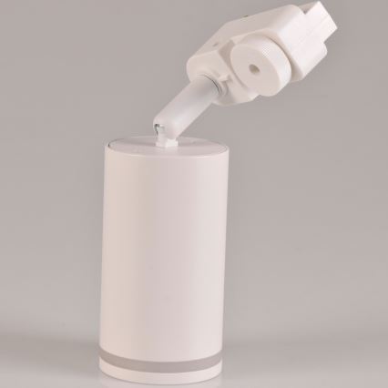 Kohdevalo kiskojärjestelmään PARIISI 6xGU10/10W/230V + 2x1 m kisko systeemi valkoinen