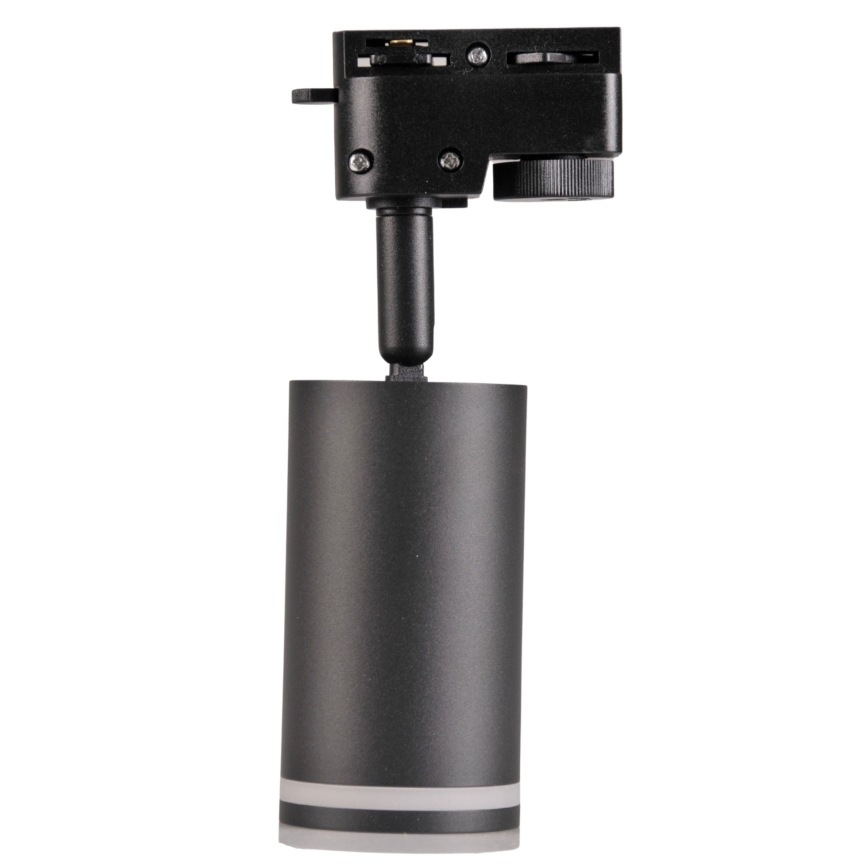 Kohdevalo kiskojärjestelmään PARIISI 6xGU10/10W/230V + 2x1 m kisko systeemi musta