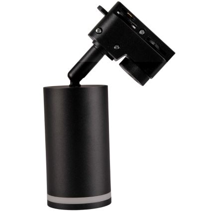 Kohdevalo kiskojärjestelmään PARIISI 6xGU10/10W/230V + 2x1 m kisko systeemi musta