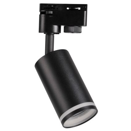 Kohdevalo kiskojärjestelmään PARIISI 6xGU10/10W/230V + 2x1 m kisko systeemi musta