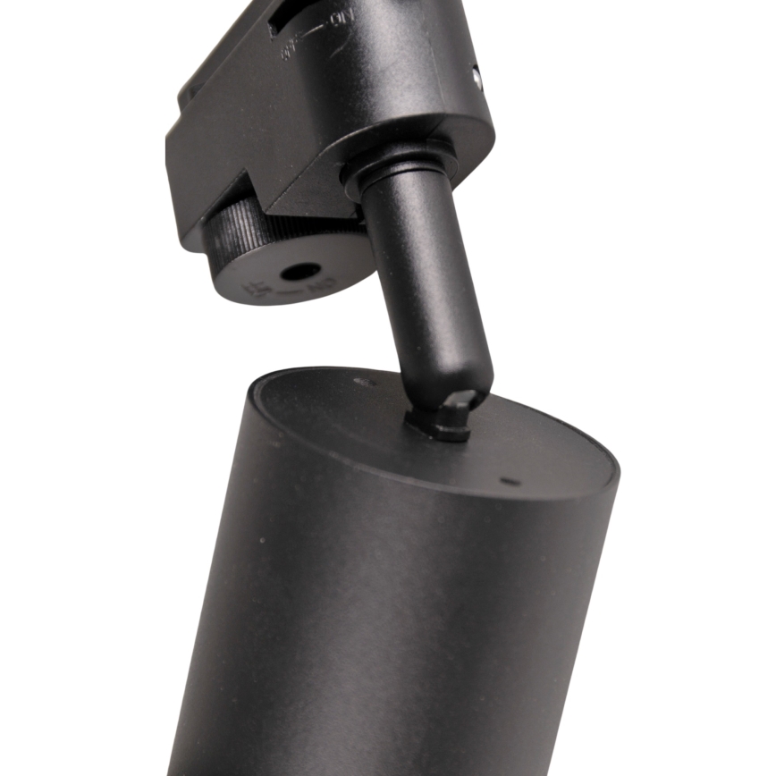 Kohdevalo kiskojärjestelmään PARIISI 6xGU10/10W/230V + 2x1 m kisko systeemi musta