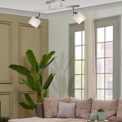 Kohdevalo KLARA 2xE14/40W/230V mattakromi