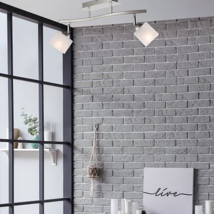 Kohdevalo KLARA 2xE14/40W/230V mattakromi