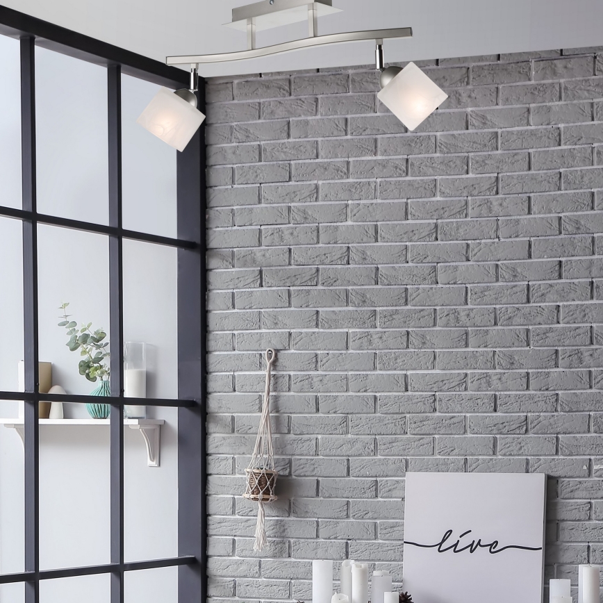 Kohdevalo KLARA 2xE14/40W/230V mattakromi