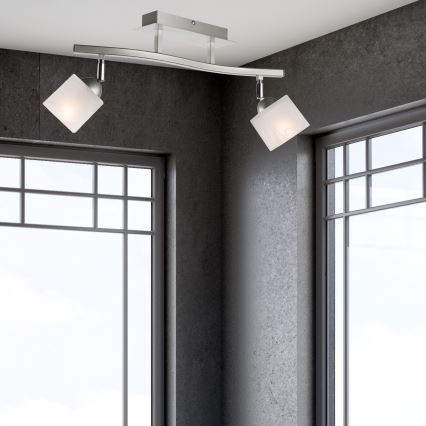 Kohdevalo KLARA 2xE14/40W/230V mattakromi