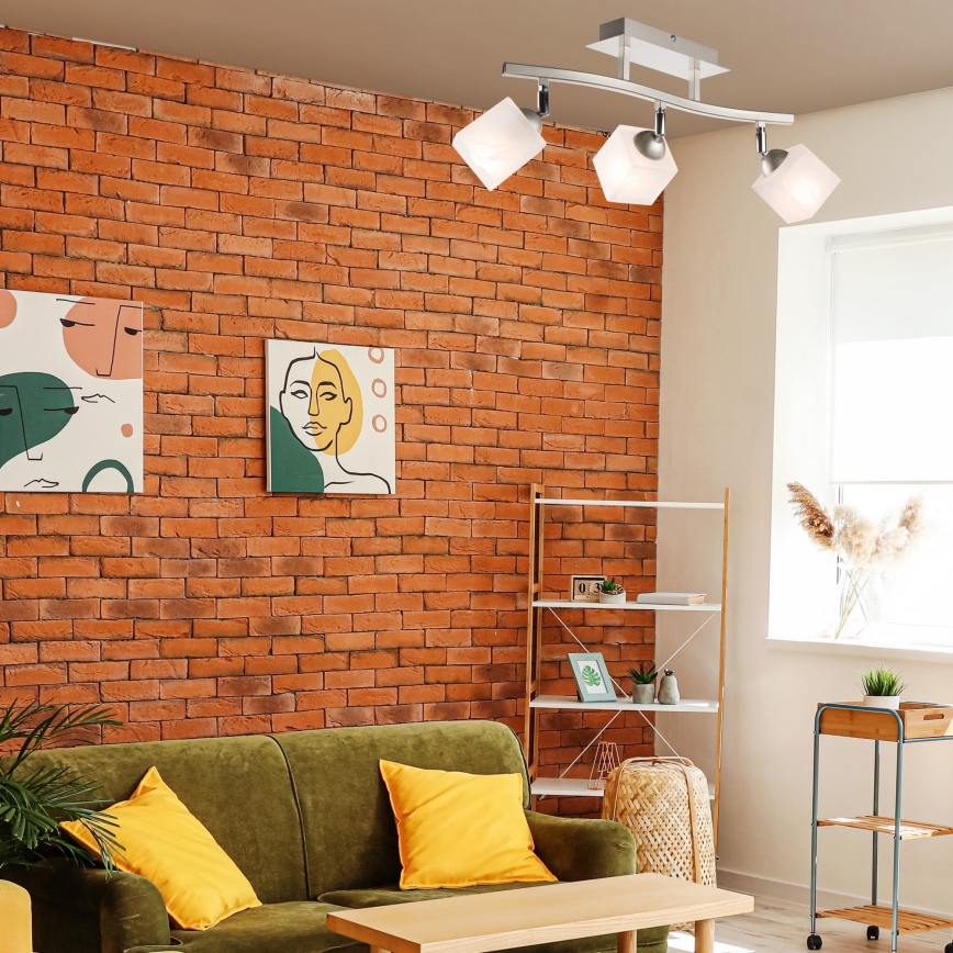 Kohdevalo KLARA 3xE14/60W/230V mattakromi