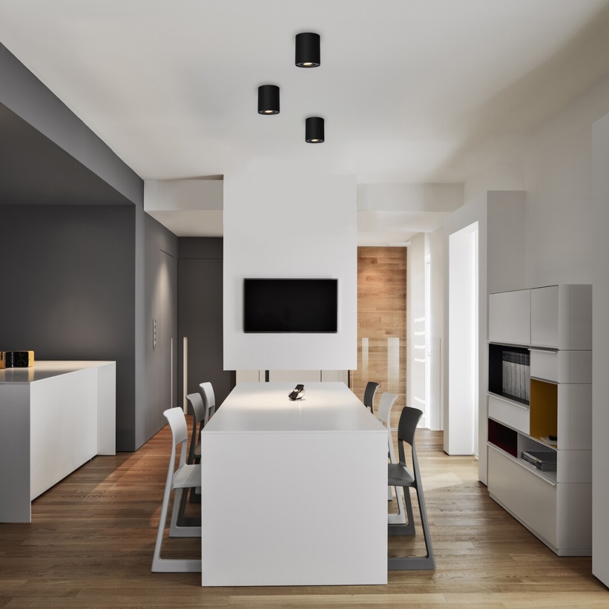 Kohdevalo 1xGU10/42W/230V musta