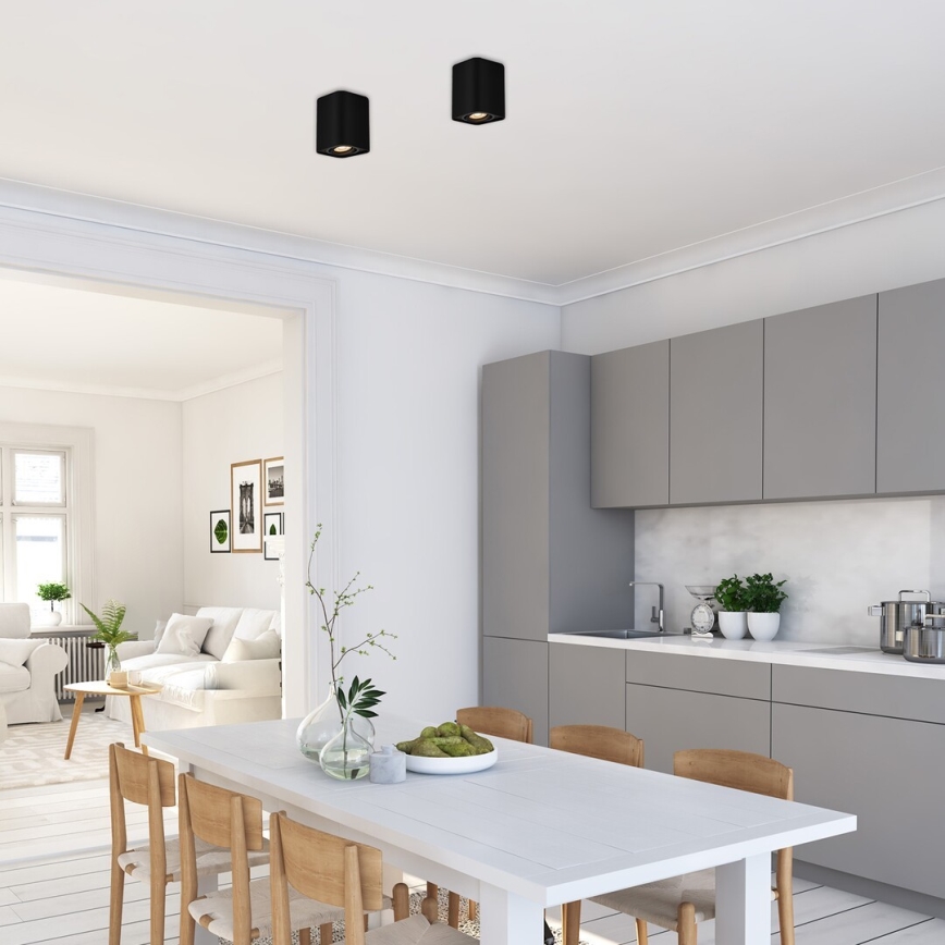 Kohdevalo 1xGU10/42W/230V musta