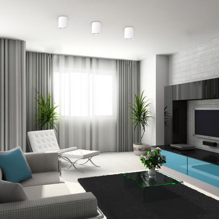 Kohdevalo 1xGU10/42W/230V valkoinen