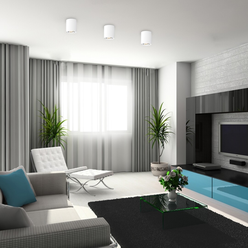 Kohdevalo 1xGU10/42W/230V valkoinen