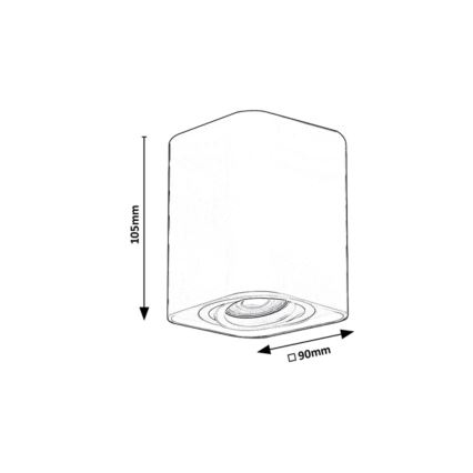 Kohdevalo 1xGU10/42W/230V valkoinen