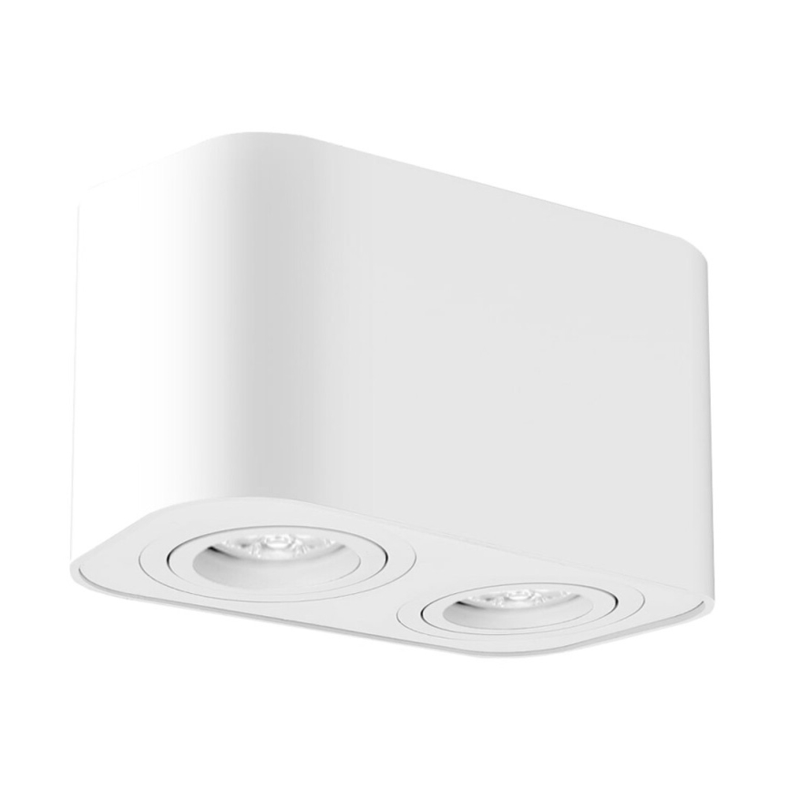 Kohdevalo 2xGU10/42W/230V valkoinen