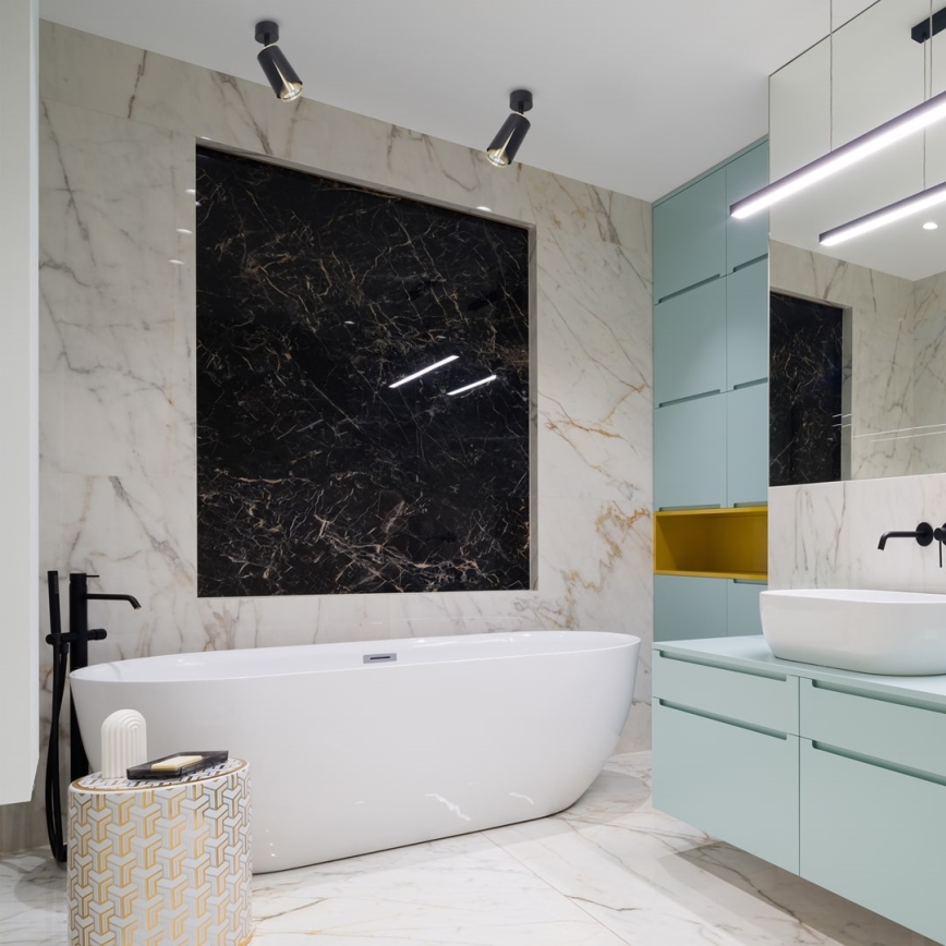 Kohdevalo KUKKA 1xGU10/8W/230V musta