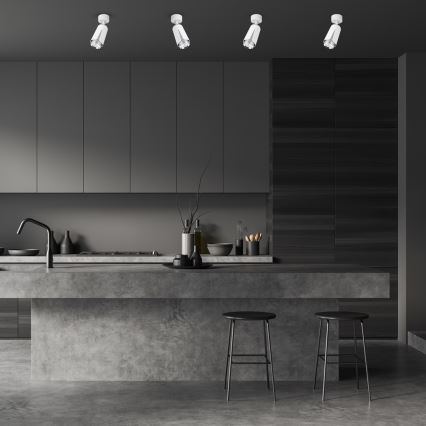 Kohdevalo KUKKA 1xGU10/8W/230V valkoinen