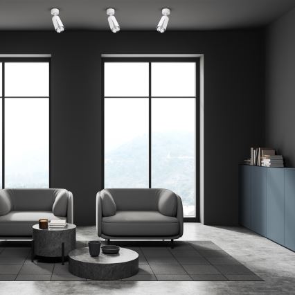 Kohdevalo KUKKA 1xGU10/8W/230V valkoinen