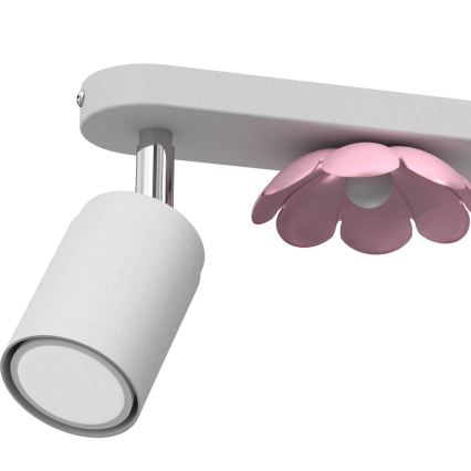 Kohdevalo KUKKA 2xGU10/8W/230V valkoinen