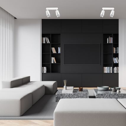 Kohdevalo KUKKA 2xGU10/8W/230V valkoinen