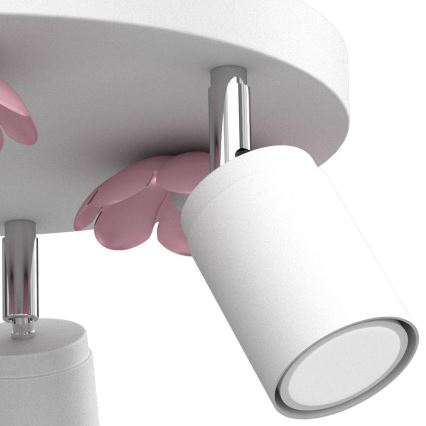 Kohdevalo KUKKA 3xGU10/8W/230V valkoinen