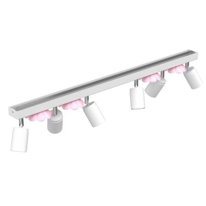 Kohdevalo KUKKA 6xGU10/8W/230V valkoinen