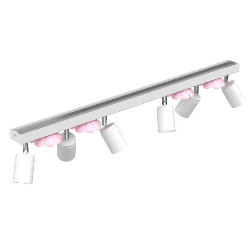 Kohdevalo KUKKA 6xGU10/8W/230V valkoinen