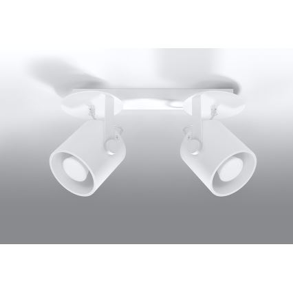 Kohdevalo LAROSA 2 2xGU10/40W/230V valkoinen